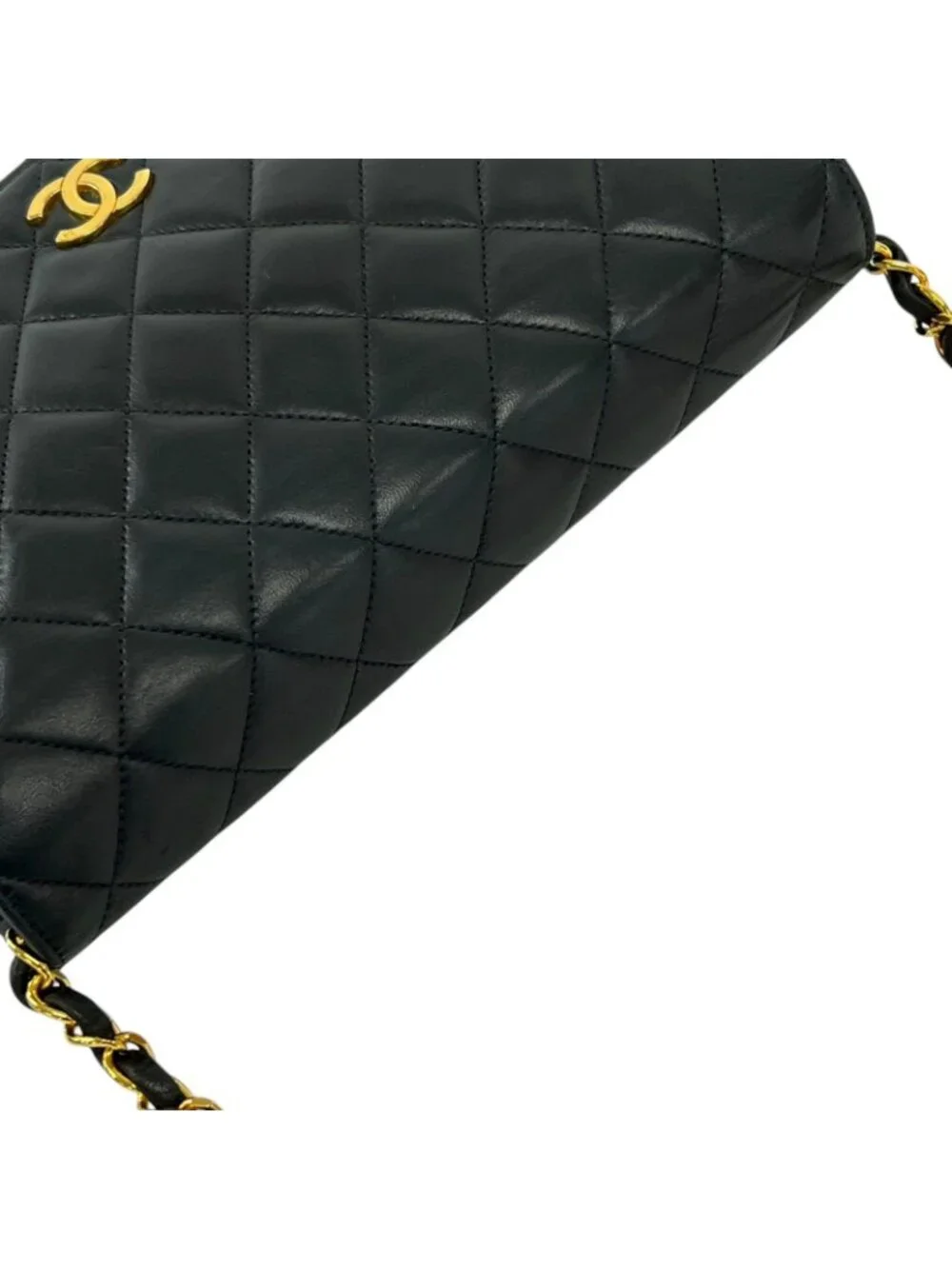 Chanel Shoulder Bag Quilted 23 Black Chain